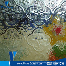 Löschen Sie Flora Patterned Glass mit CE &amp; ISO9001
